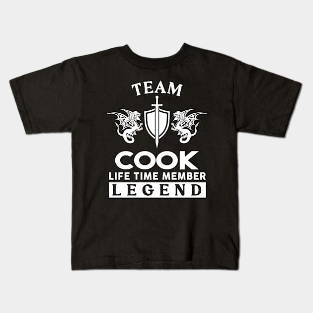 Cook Name T Shirt - Cook Life Time Member Legend Gift Item Tee Kids T-Shirt by unendurableslemp118